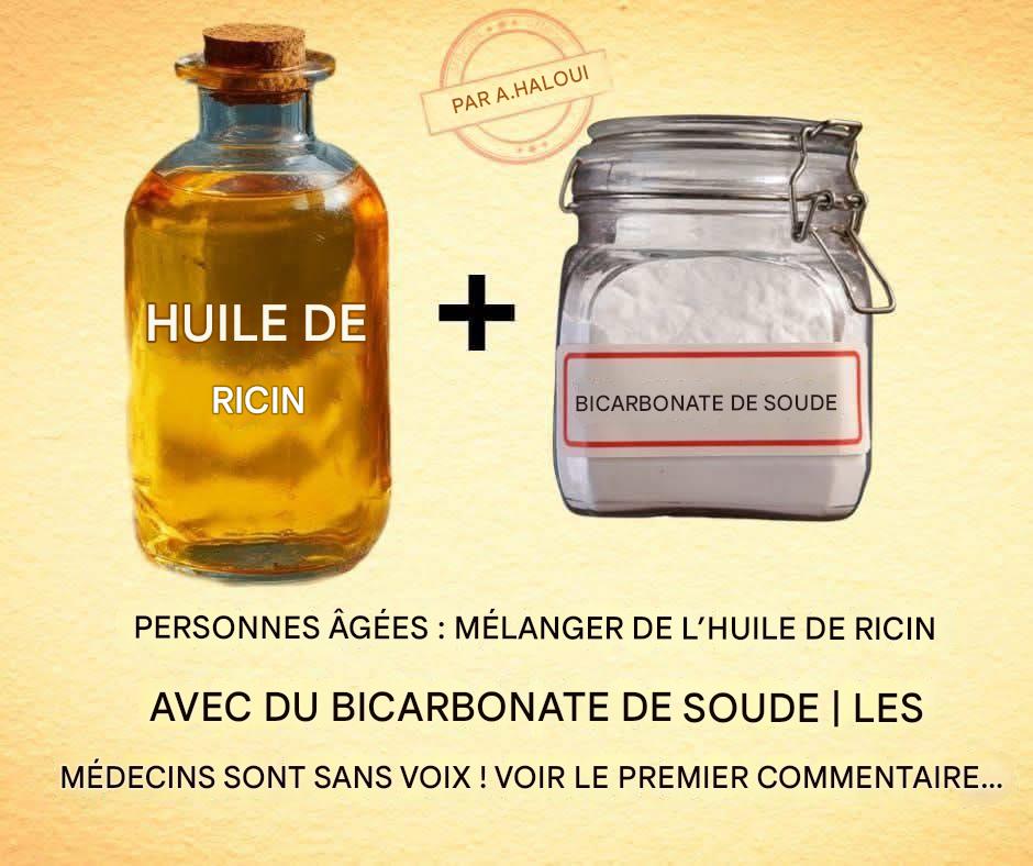 Seniors : Ce truc de l’huile de ricin bicarbonate de soude renverse les médecins !