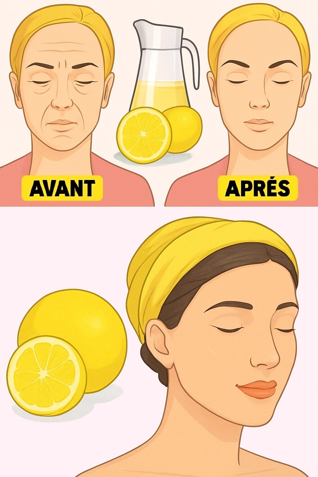 Astuce au citron pour éliminer les rides profondes du visage