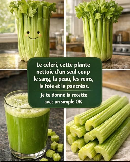 Jus de céleri détox pour le foie et le pancréas